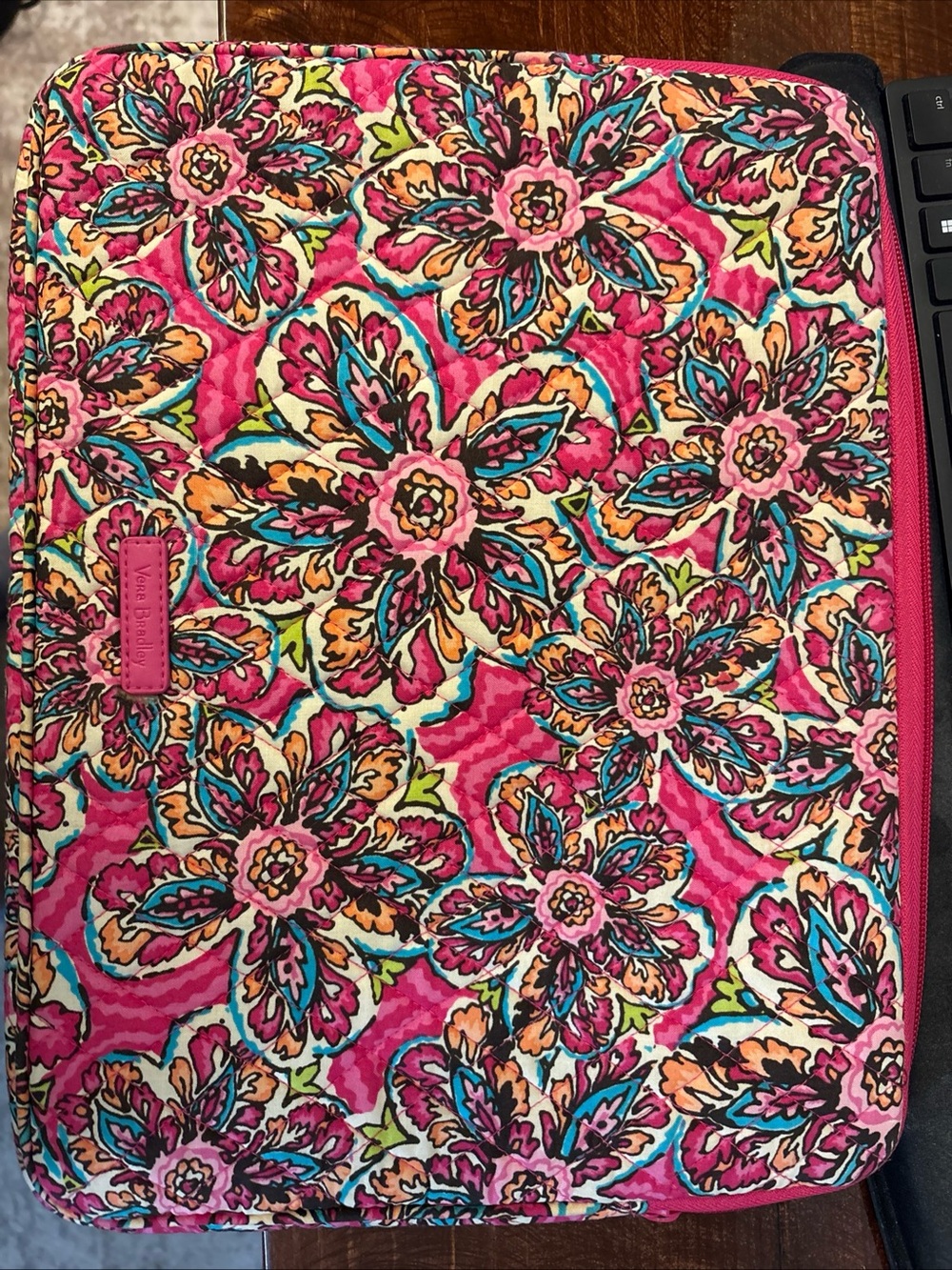 Vera Bradley Pink Multi Floral Quilted Sleeve